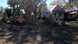 FALL YARD MOWING ON 140 YEAR OLD FARM [upl. by Imugem]