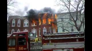 Full SOUND  April 1 2012  FIRE  Chelsea Street East Boston [upl. by Petrie]