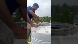 tank எப்படி கிளீன் பண்றது🤔😅🌪 rajkarthi shorts tank water home safety tips funny [upl. by Ilarin]