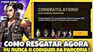 COMO RESGATAR CODIGO NO FREEFIRE 2024 COMO RESGATAR CODIGUIN NO FREEFIRE COMO COLOCAR CODIGO NO FF [upl. by Toddy]