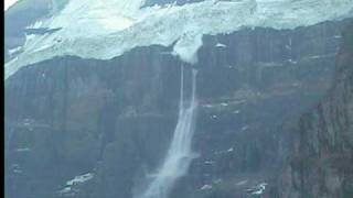 Six Glacier Lookout ice breaking off [upl. by Ahsienaj]