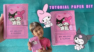 DIY Paper book sanrio my melody amp kuromi  tutorial toca boca busy book [upl. by Arinaj573]