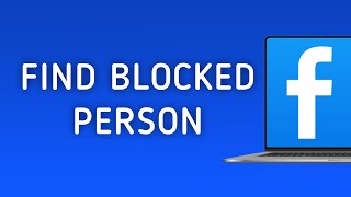 How to Find Blocked Person In Facebook On PC New Update [upl. by Hallsy]