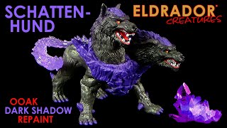 Schleich ® Eldrador ® Creatures Schattenhund quotDeep Shadowquot OOAK Repaint amp Vergleich  Shadow Hound [upl. by Barnaba396]