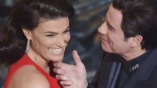 John Travolta doubles down on his awkward Oscars moment [upl. by Haissi]