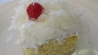 PINA COLADA CAKE  How to make a moist PINA COLADA CAKE Recipe [upl. by Quintin956]