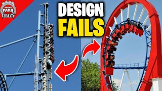 Top 10 Roller Coaster Design FAILS [upl. by Sherilyn]