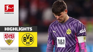 VfB Stuttgart  Borussia Dortmund 21  Highlights  Matchday 11 – Bundesliga 202324 [upl. by Ormand]