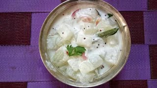 Poosanikai Mor Kootu Recipe pumpkin curd side dish for Rice [upl. by Otrebor198]