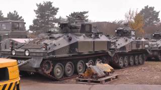 Witham Specialist Vehicles CVRT FV120 MCT Spartans 28th Nov 2013 [upl. by Gib]