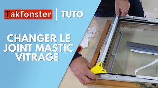 Comment changer le joint mastic vitrage de votre fenêtre de toit VELUX [upl. by Ayitahs152]