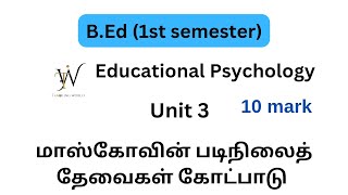 Educational Psychology important 10 markunit 3bedbed 1st semesterTeaching World 🌍 [upl. by Whitehouse155]