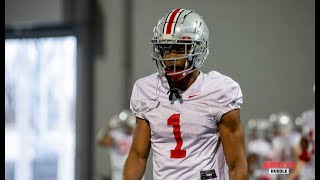 Ohio State Football Sights and Sounds from Spring Practice No 2 [upl. by Kuhlman117]