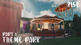 Theme Park Speed Build Part 1  ROBLOX BLOXBURG   tour [upl. by Ogdan]