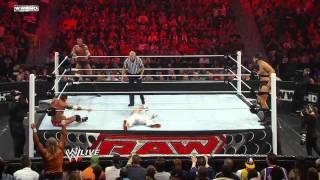 Raw Randy Orton amp Rey Mysterio vs CM Punk amp Cody Rhodes [upl. by Leatrice717]