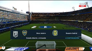 Boca Juniors vs Rosario Central ● liga Profesional 2024 ● PES 2021 [upl. by Icrad606]