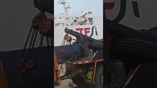 RORO VESSEL LOADING TRUCK AND OTOMOTIVE [upl. by Nodanrb]