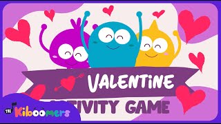 Valentines Day Activity Game  The Kiboomers Movement Songs for Preschoolers [upl. by Olrak299]