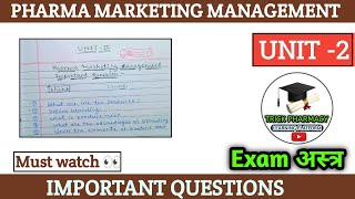 marketing management unit 2 important questions [upl. by Sillaw]