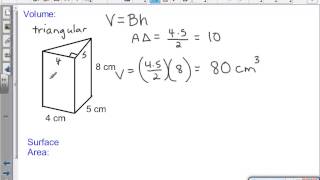 Surface Area and Volume 7th Grade Math 2013 [upl. by Hilton]