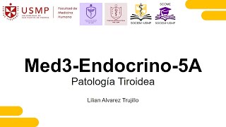 Medicina 3  Endocrinología Sesión 3A Patología Tiroidea y Paratiroidea Lilian Alvarez  2024 2 [upl. by Sefton]