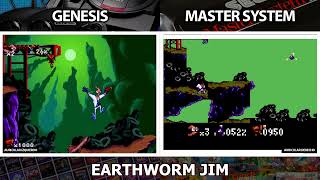 Sega Genesis vs Sega Master System  Earthworm Jim [upl. by Audras]