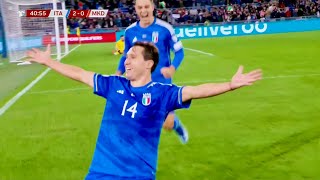 Federico Chiesa vs North Macedonia  Two Goals 17112023 HD [upl. by Tonneson242]