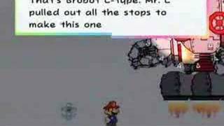 Brobot LType World 6 Boss Fight Super Paper Mario Wii [upl. by Eliak]