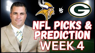 NFL Week 4 Picks and Predictions Minnesota Vikings vs Green Bay Packers Props and Best Bets [upl. by Aros]