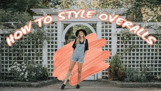 HOW TO STYLE OVERALLS  10 overalls outfit ideas [upl. by Dawes]