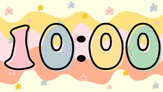 10 Minute Groovy Themed Timer [upl. by Abramo30]