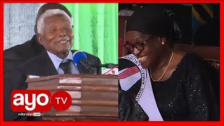 MSTAAFU MWINYI AWAVUNJA MBAVU MSIBANI KWA JPM  MAMA JANETH ASHINDWA KUVUMILIA WALINZI WAMUONDOA [upl. by Turino]