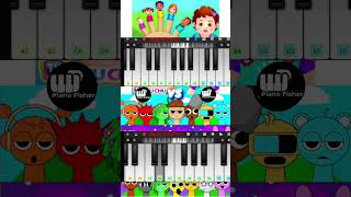 Fun time Incredibox Sprunki Song Vs The FINGER FAMILY  Piano Tune shorts [upl. by Renny]