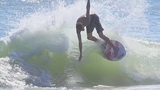 Skimboard Surfing Cocoa Beach on Floridas Space Coast [upl. by Nixie]