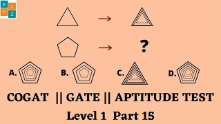 Test Your Skills Level 1 Aptitude Test Part 15  COGAT  GATE [upl. by Yneffit]