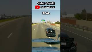 A raging driver decided to brake check a semitruck twice dashcam roadrage baddrivers [upl. by Jeniece81]