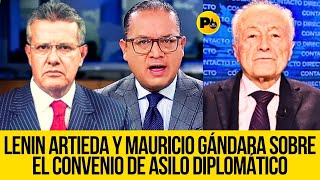 Dr Augusto Tandazo Lenin Artieda y Mauricio Gandara sobre el Convenio de Asilo Diplomático [upl. by Kliber]