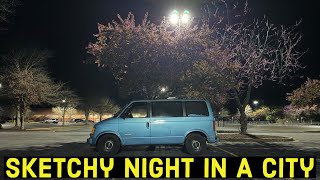 First Overnight Van Camping Experience At Walmart [upl. by Akinit]