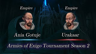 Ania Gotuje vs Urakaar  Armies of Exigo Tournament Season 2 [upl. by Rodrigo815]