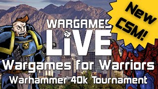 Wargames for Warriors Warhammer 40k Tournament Stream Day 2 [upl. by Brooke]