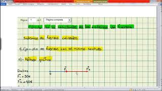 Cómo resolver sistemas de fuerzas colineales de modo analítico y gráfico Física [upl. by Macfadyn]