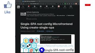 create SingleSPA root config Microfrontend Using createsinglespa [upl. by Trillbee518]