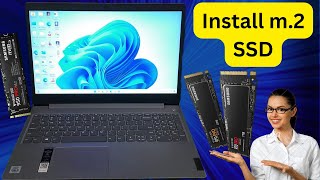 M2 SSD Installation in laptop  How to install SSD at home [upl. by Jariv]