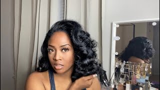 Easy Vintage Hair Tutorial 16 Half wig Edition  Curls Kinks N Co Rain Maker  The Britney B [upl. by Jobyna]