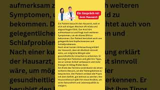 Ein Gespräch mit dem Hausarzt deutschlernen germanlessons lernedeutsch learngerman foryou [upl. by Pega]