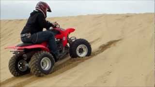 Honda TRX 250EX My First Time Riding ATV Oceano Dunes Canon PowerShot ELPH 110 HS Video Test [upl. by Elicul]