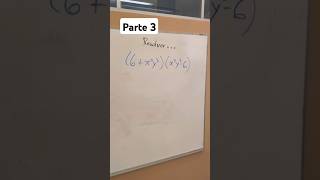 Explicación de binomios conjugados parte 3  profesor Díaz algebra [upl. by Nnyrat587]