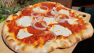 Grilled Pizza with San Marzano pizza sauce [upl. by Erastus]