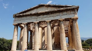 Ancient Agora of Athens amp Temple of Hephaestus  Greece  4K [upl. by Aryamo208]