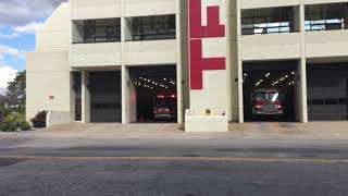 Tampa Fire Rescue Engine 1 And Rescue 1 Responding [upl. by Ladnar]